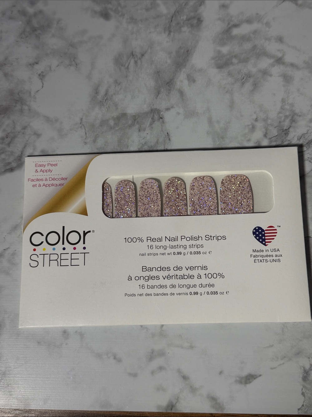 Color Street Shimmer Down Nail Strips NWT
